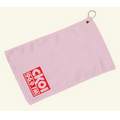 Fingertip Towel Hemmed and Grommetted 11x18 - Light Pink (Imprinted)